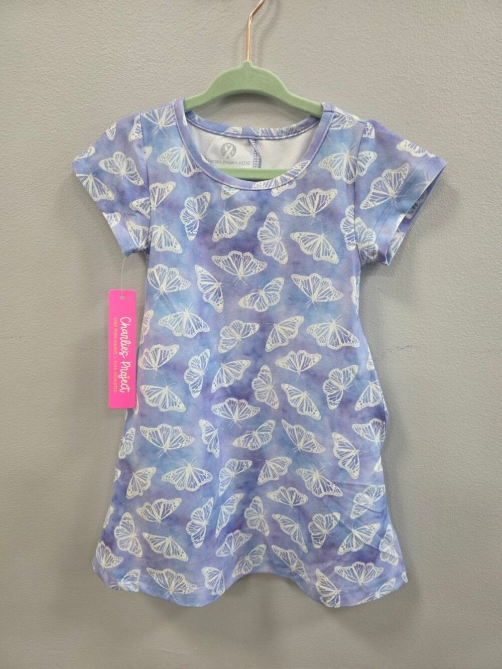 Butterfly T-shirt Dress with Pockets